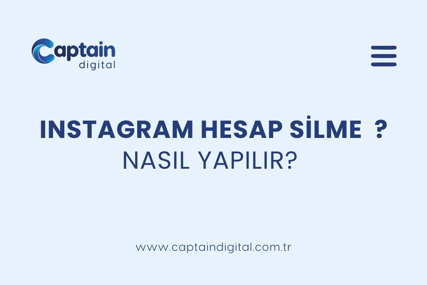 İnstagram Hesap Silme